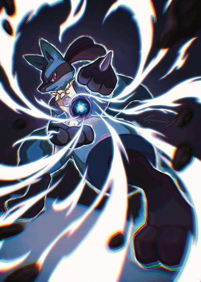 Lucario, Pokémon fanart, 08/22/26