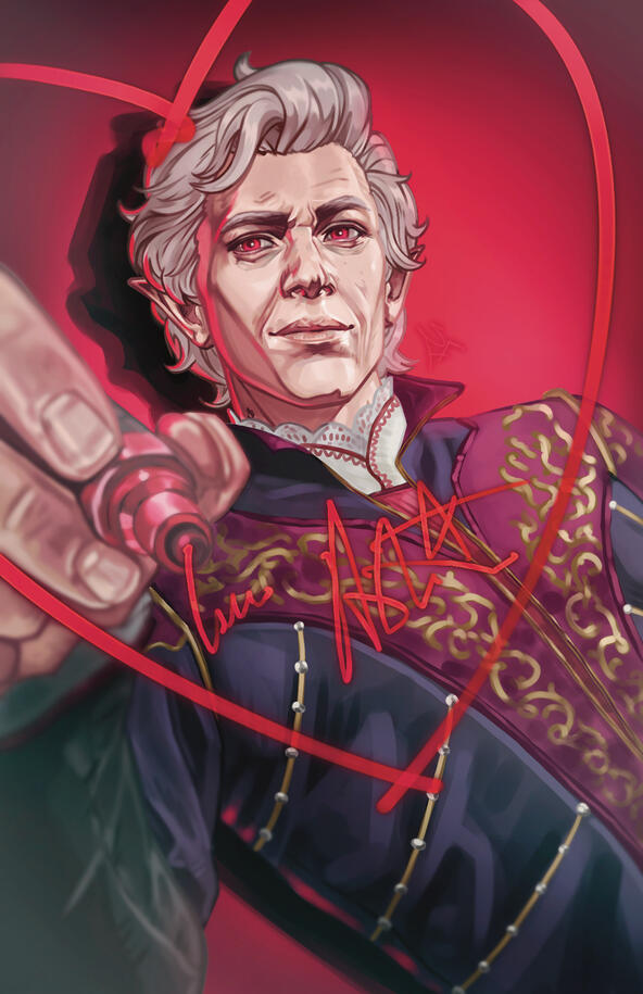 Astarion from Baldur's Gate 3, photocard design, 07/09/25