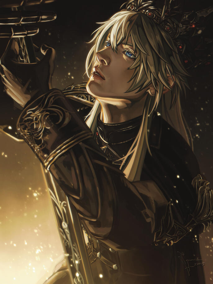 Xavier: King of Darknight, Love and Deepspace fanart, 28 hours approx. 11/12/25