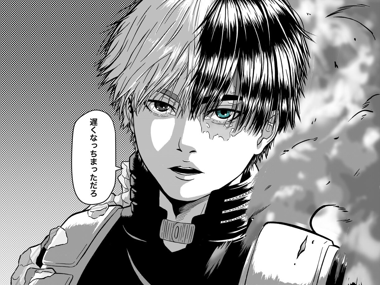 Todoroki Shoto from My Hero Academia, fanart, 06/02/20