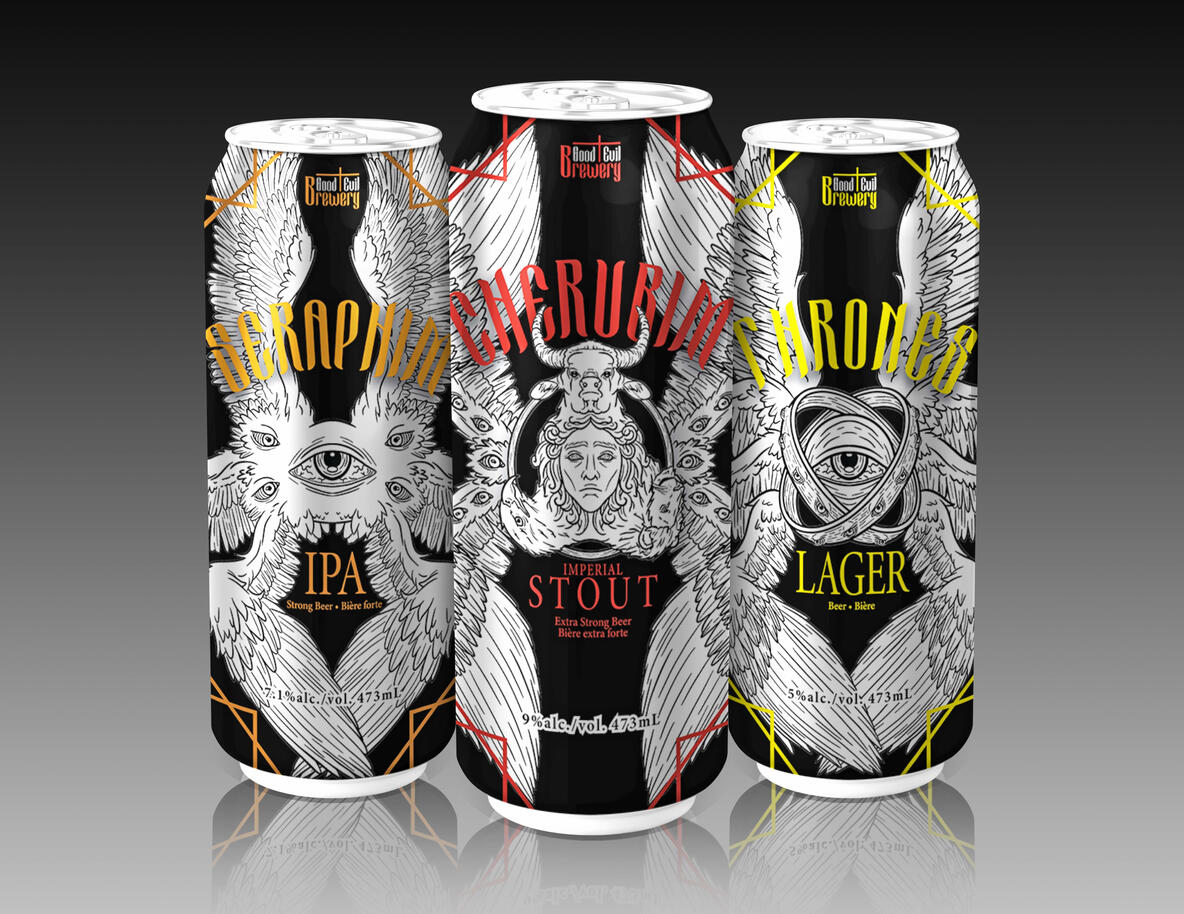 Alcohol Can Series for class assignment, on can, 01/27/24