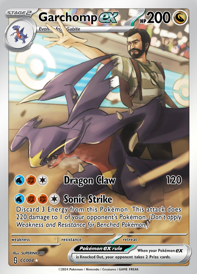 "Garchomp EX" Pokémon card, 10/26/24