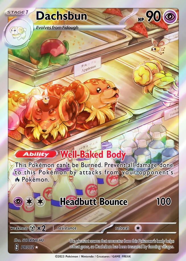 "Dachsbun" Custom Pokémon Card, 07/06/23