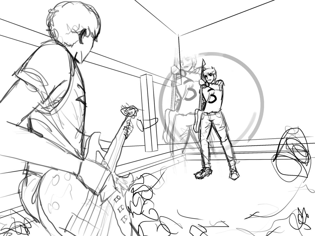 Scott Pilgrim sketch, circa 2021