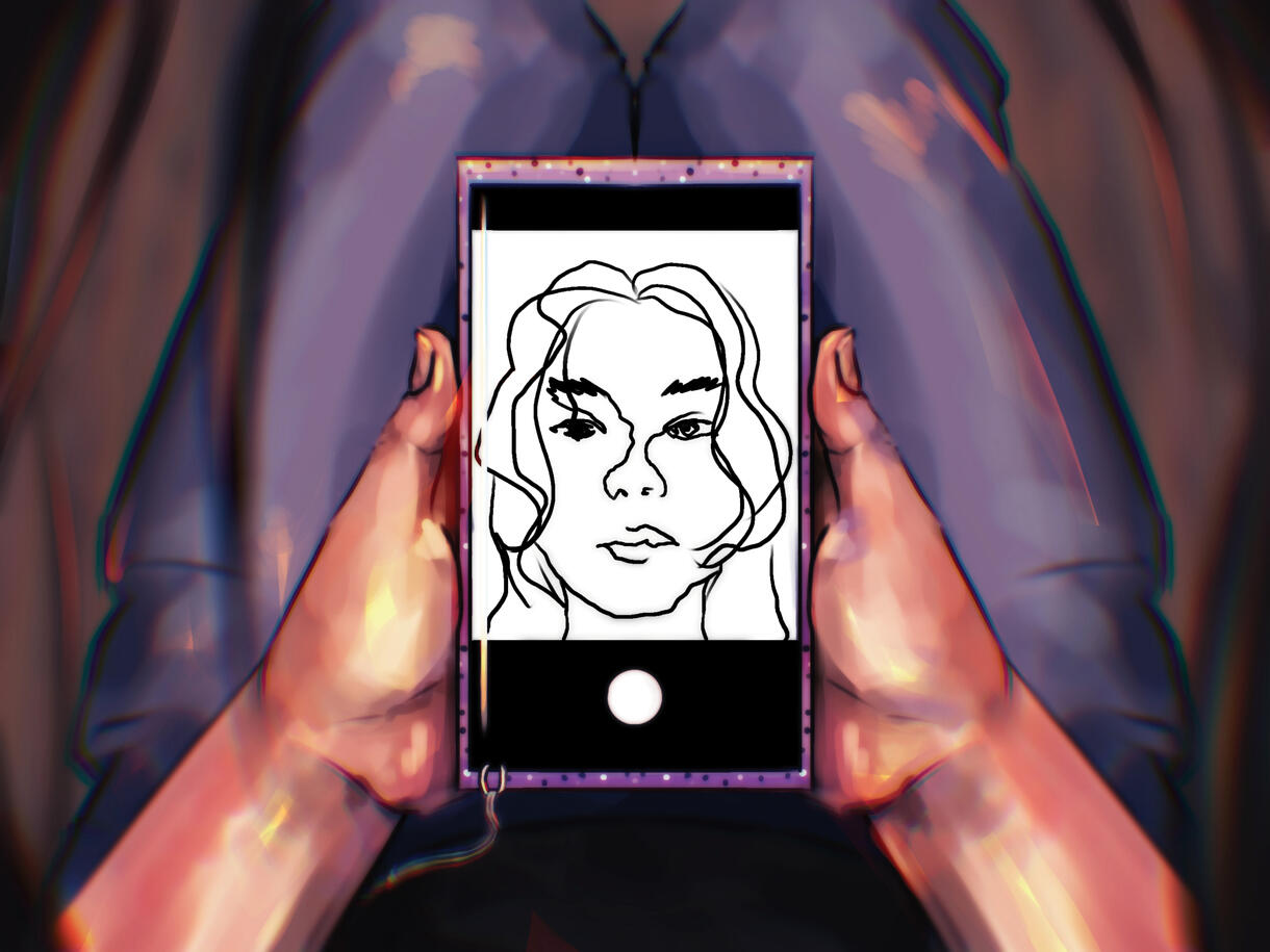 Abstract self portrait, 09/12/23