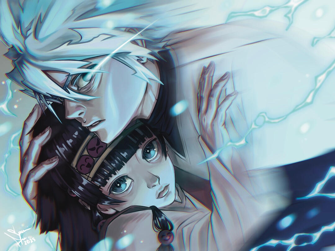 Killua and Alluka Zoldyck, Fanart, 25 hours approx, 02/13/25