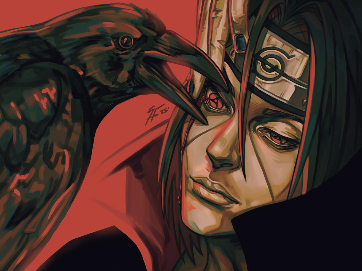 Itachi Uchiha, NARUTO fanart, 14.5 hours approx, 07/15/25